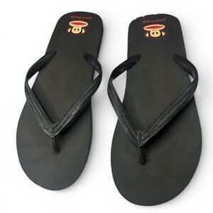 Paul Frank Black Sandals with Iconic Logo